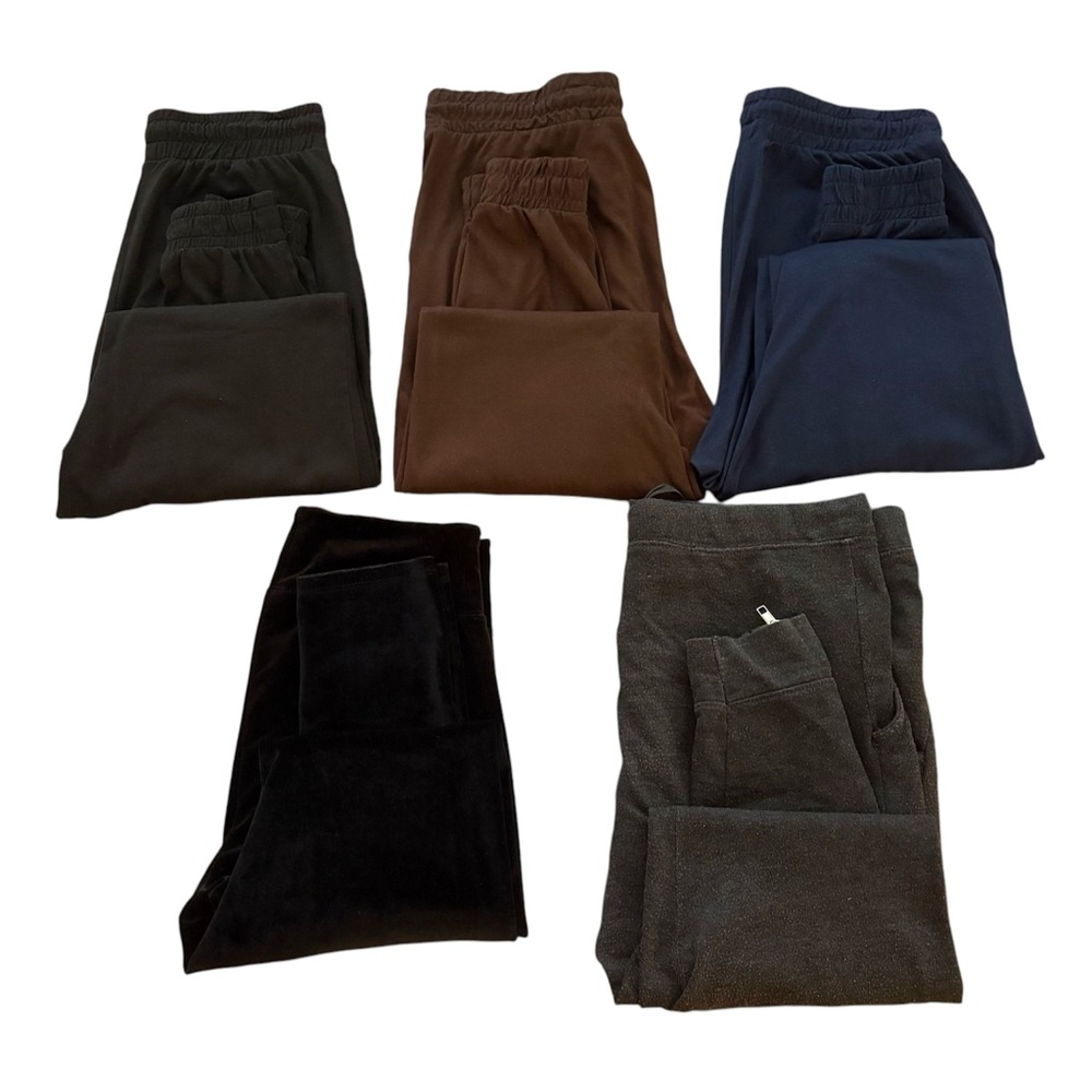 Bundle of 5 pants - Black, Brown, Gray, Navy